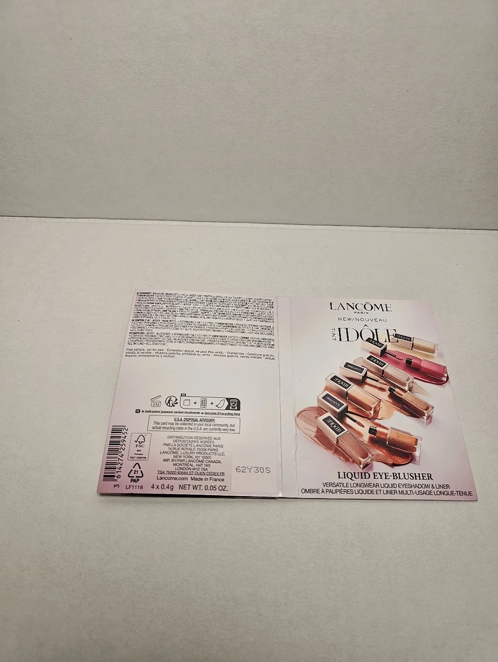 Lancome Idôle Liquid Eye-Blusher - Pink Shade Multi Pack Sample Size